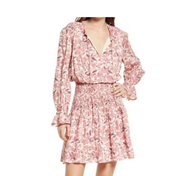 Evereve Roan + Ryan Pink Floral Dress Size Small - Picture 4 of 10